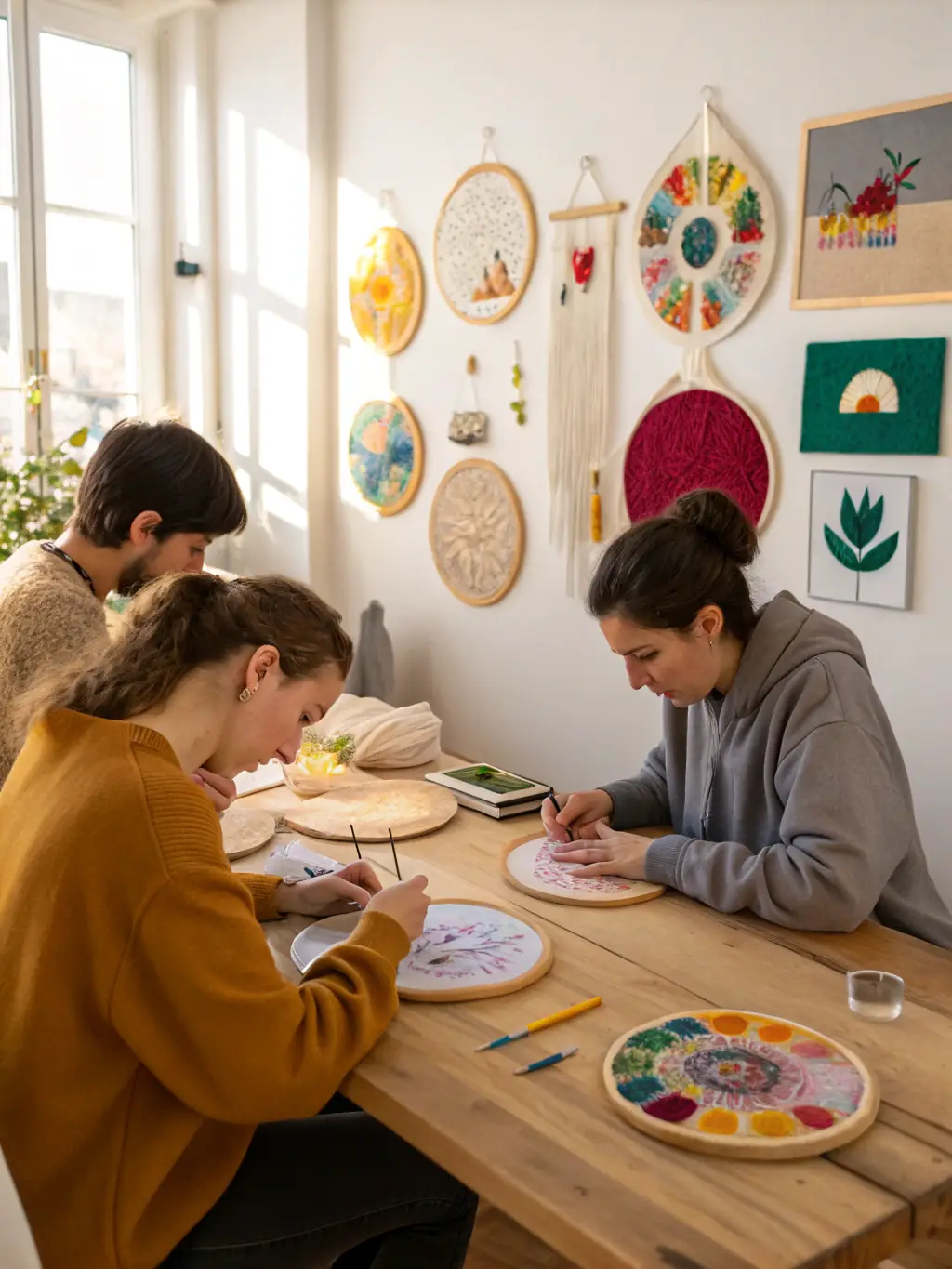 A photograph of a group of adults attending a cultural workshop on traditional French crafts, organized by COMITE DES FETES ET LOISIRS, demonstrating community engagement and cultural preservation.